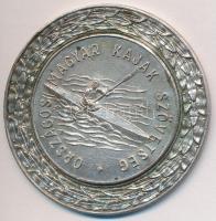 1948. "Országos Magyar Kajak Szövetség / 1000m. Bajnokság 1948. II. helyezett" ezüstözött Br díjérem (55mm) T:2-