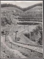 cca 1950 Badacsonyi kőfejtés, hátoldalon feliratozva, 18x24 cm