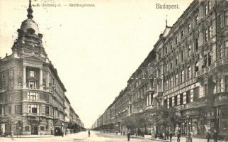 Budapest VI. Andrássy út, Foncier biztosító, Deutsch Károly üzlete (EK)