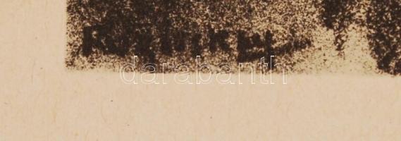 Ruzicskay György (1896-1993): Uraság. Algrafia, papír, jelzett az algrafián, 24×18 cm