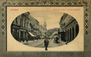 Brassó, Kronstadt; Kolostor utca / street Art Nouveau (fa)