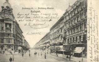 Budapest VI. Andrássy út, Deutsch F. Károly üzlete, kiadja Divald Károly (EK)