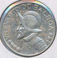 Panama 1947. 1/4B Ag T:2 Panama 1947. 1/4 Balboa Ag C:XF