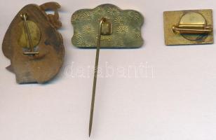 1961. "Budapest" zománcozott fém jelvény + DN "Szép Budapestért" zománcozott fém...