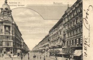 Budapest VI. Andrássy út, Deutsch F. Károly üzlete, kiadja Divald Károly (EK)