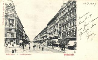 1899 Budapest VI. Andrássy út, Deutsch F. Károly üzlete, kiadja Divald Károly (EK)