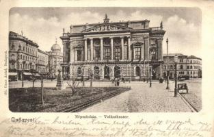 Budapest VIII. Népszínház, kiadja Ganz Antal (kis szakadás / small tear)