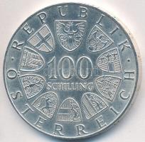 Ausztria 1974. 100Sch Ag "XII. téli olimpia - Innsbruck 1976." T:1-,2  Austria 1974. 100 Schilling Ag "Winter Olympics Innsbruck 1976." C:AU,XF