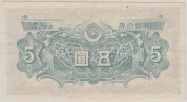 Japán 1946. 5Y vágáshibával T:III
Japan 1946. 5 Yen wuth cutting error C:F