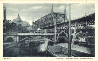 Berlin, Hochbahn, Anhalter Bahn, Landwehrkanal / railway, canal