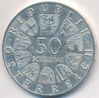 Ausztria 1967. 50Sch Ag "100 éves a Kék Duna Keringő" T:2 Austria 1967. 50 Schilling Ag "100th Anniversary of the Blue Danube Waltz" C:XF