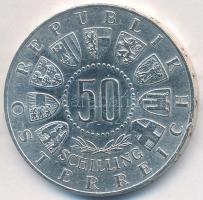 Ausztria 1963. 50Sch Ag "Tirol 600 éve egyesült Ausztriával" T:2 Austria 1963. 50 Schilling Ag "600th Anniversary-Union with Tirol" C:XF