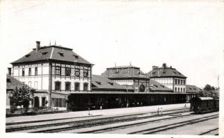 Tövis, vasútállomás, vonat / railway station, train (Rb)