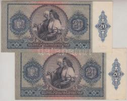 1941. 20P (2x) sorszámkövetők T:II