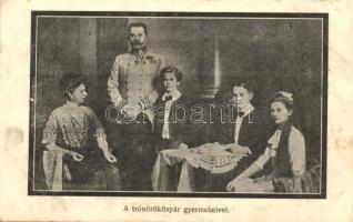 Archduke Franz Ferdinand of Austria, Sophie, Duchess of Hohenberg with Sophie, Maximilian and Ernst (cut)