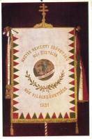 1931 Magyar Nemzeti Szövetség Női Osztálya, Nők Világszövetsége / Hungarian National Federation of Women's Affairs, the World Association of Women, flag, propaganda 'Pro Hungaria' (fa)