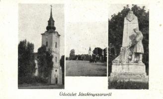 Jászfényszaru, templom, emlékmű