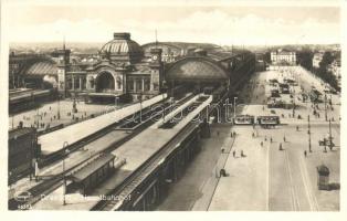 Dresden, Hauptbahnhof / railway station, trams