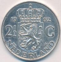 Hollandia 1962. 2-1/2G Ag "I. Julianna" T:2 Netherlands 1962. 2-1/2 Gulden Ag "Juliana" C:XF