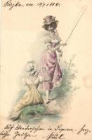 Fishing ladies, M. Munk (gluemark)