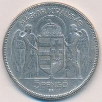 1930. 5P Ag "Horthy jobbra" T:3 Adamo P8