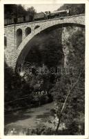 Bled, Vintgar / gorge, viaduct, locomotive photo