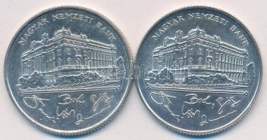 1993. 200Ft Ag "MNB" (2x) T:2,2-