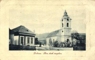 Dobsina, Katolikus templom; kiadja Schmidt Géza könyv- és papírkereskedő / catholic church