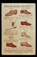 cca 1920 Pollák Dezső, Székesfehérvár cipőüzlet képes reklámja 4p