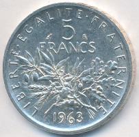 Franciaország 1963. 5Fr Ag T:2 France 1963. 5 Francs Ag C:XF Krause KM#926