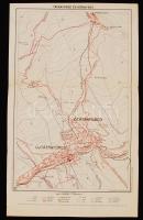 cca 1900 Tátrafüred és környéke térkép / map 20x20 cm