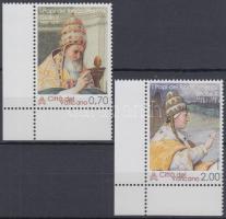 II. Gyula és X. Leó pápa ívsarki sor, Giulio II. and Pope Leo X corner set
