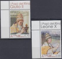 Giulio II. and Pope Leo X corner set, II. Gyula és X. Leó pápa ívsarki sor
