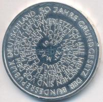 Németország 1999D 10M Ag "50 éve alapították az NSZK-t" T:BU 
Germany 1999D 10 Mark Ag &qu...