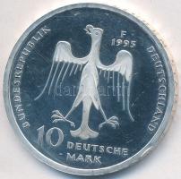 Németország 1995F 10M Ag "III. Henrik szász herceg halálának 500. évfordulója" T:PP (felületi karc) Germany 1995F 10 Mark Ag "500th Anniversary of death - Henry the Lion" C:PP (slightly scratched)