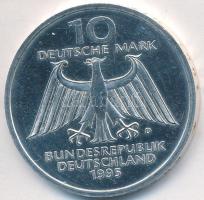 Németország 1995D 10M Ag "150 éve született Wilhelm Conrad Röntgen - 100 éves az X-sugár" T:PP Germany 1995D 10 Mark Ag "150th Birth Anniversary - Wilhelm Conrad Rontgen; 100th Anniversary of x-ray" C:PP