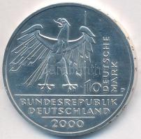 Németország 2000D 10M Ag "Az újraegyesítés 10. évfordulója" T:PP (felületi karc)
Germany 2...