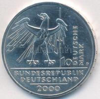 Németország 2000D 10M Ag "Az újraegyesítés 10. évfordulója" T:PP (felületi karc)
Germany 2...