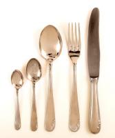 Smalcalda Unisil 18.8 rozsdamentes evőeszköz készlet (6 szem. 31 db), eredeti dobozában, 32×34 cm