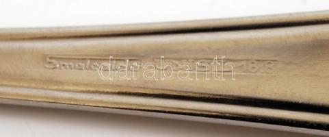 Smalcalda Unisil 18.8 rozsdamentes evőeszköz készlet (6 szem. 31 db), eredeti dobozában, 32×34 cm