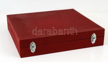 Smalcalda Unisil 18.8 rozsdamentes evőeszköz készlet (6 szem. 31 db), eredeti dobozában, 32×34 cm