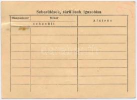 1943. Igazolvány a Tűzkereszt I. fokozatának odaítéléséről és viselésének jogosultságáról