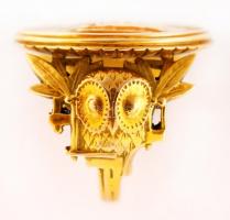 Kormányzói Gyűrű14 K arany (Au), nagy ovális fej, Magyarország középcímerével, körfelirat: Sub  Ausp...