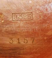 cca 1910 Répétition a quarts chronographe dupla, aranyfedelű, 14K arany zsebóra, stopperrel, kiváló,...