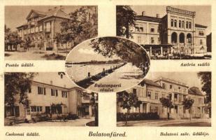 Balatonfüred, Postás üdülő, Astória szálló, Csokonai üdülő