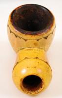 Nagyméretű antik csibukpipa, szár nélkül, h: 11,5 cm, m: 8 cm