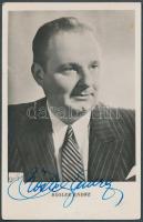 cca 1940 Rösler Endre operaénekes dedikált fotója