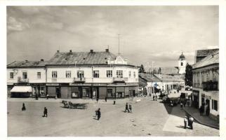 Huszt, Rosenbaum Herman, Prager Mór, Fixler Benő, Gelb Lázár, Berkovits-Rosenfeld, Schreiber és Eizikovics, Katz User és Grünfeld Náthán üzlete / shops, automobile