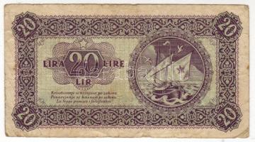 Jugoszlávia/helyi kiadás Isztria, Fiume és a Szlovén Partvidék részére 1945. 20Líra T:II