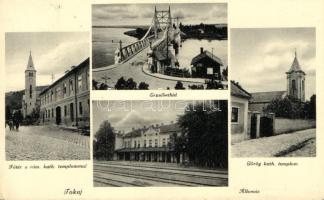 Tokaj, vasútállomás, Erzsébet-híd, Fő tér (EK)